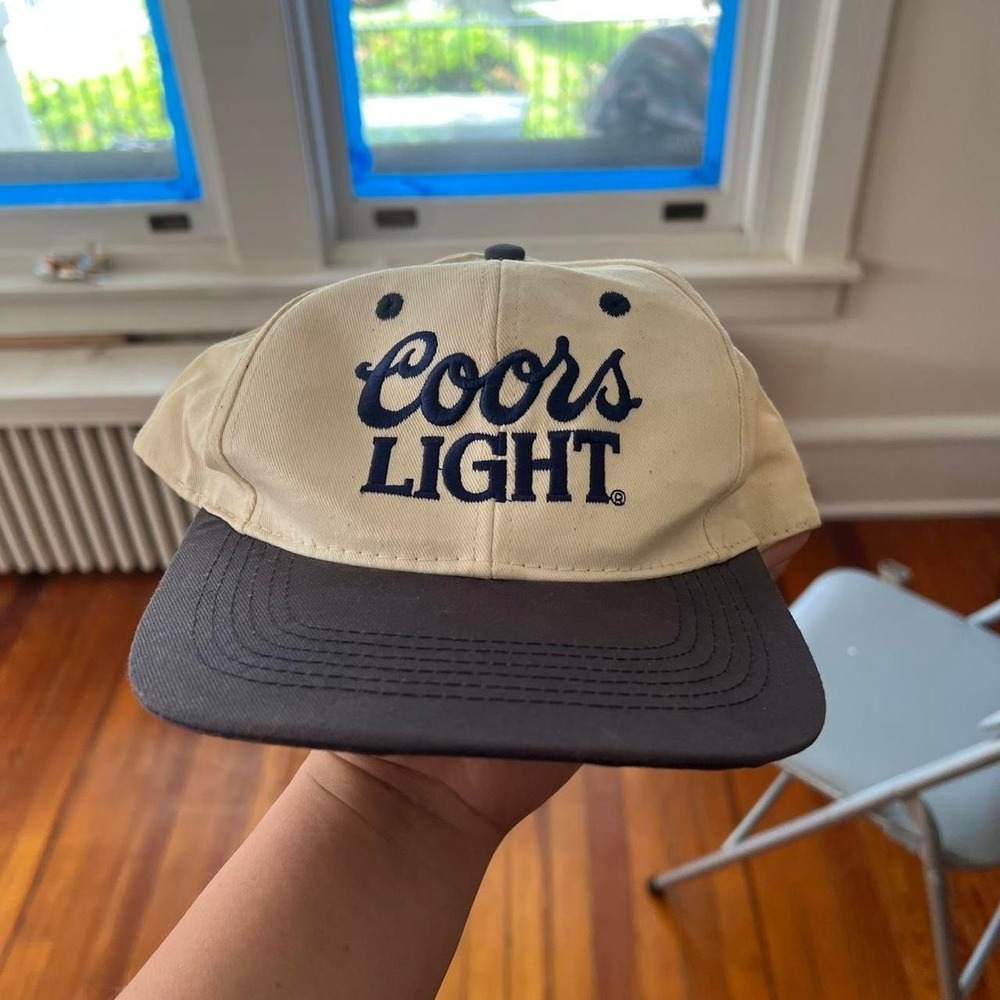 1990s Coors Light Embroidered SnapBack Hat